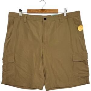 Magellan Outdoors Cargo Shorts Mens 40 Tan Kelp Round Rock Outdoor UPF 50 Hiking